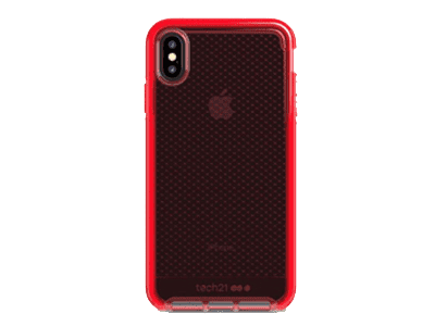 Tech21 iPhone Xs Max EVOCHECK Case - Clear Red