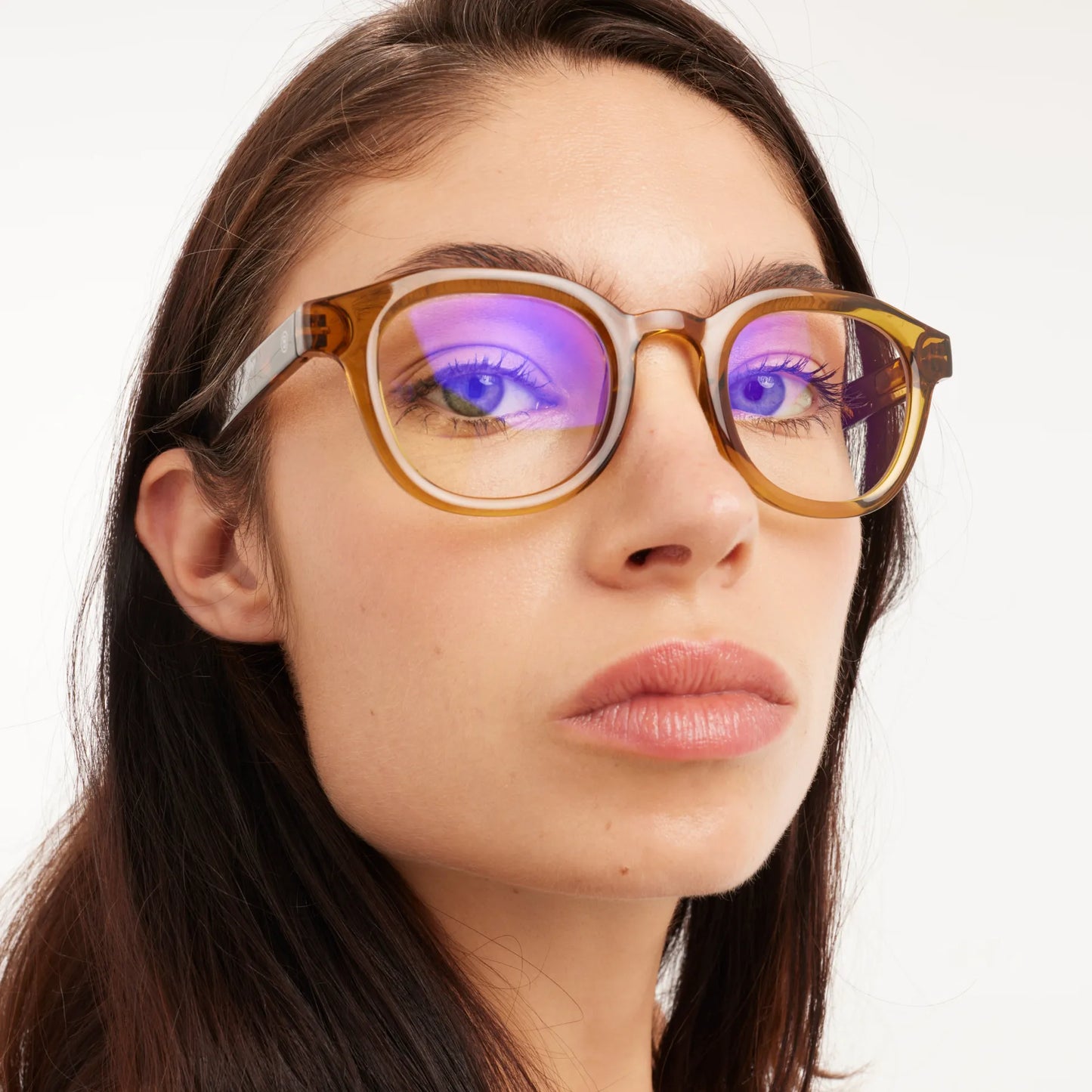 Barner Glasses Charles Glossy Blue light - Ecru Olive Combi product image