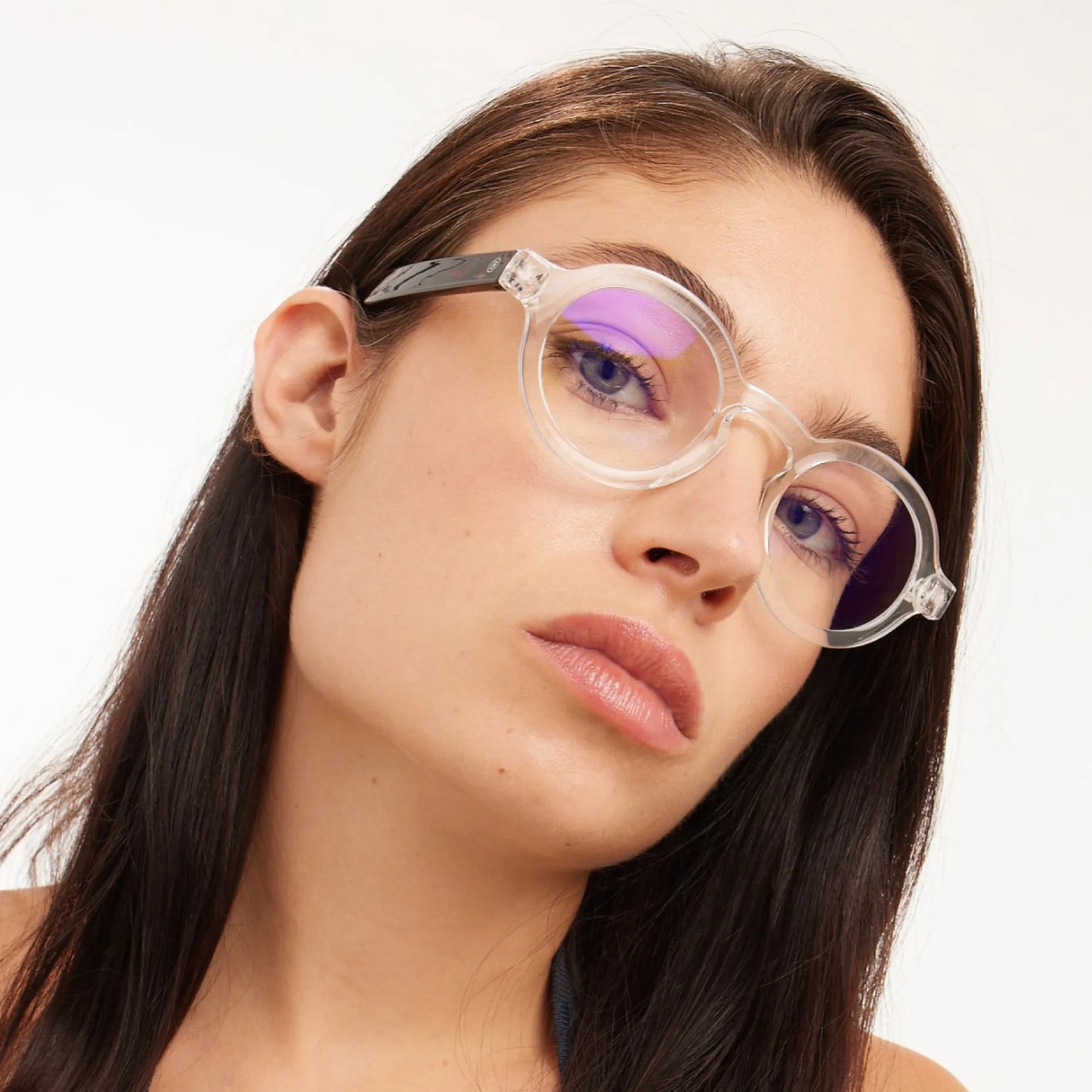 Barner Glasses Charles Glossy Blue light - Crystal Combi product image
