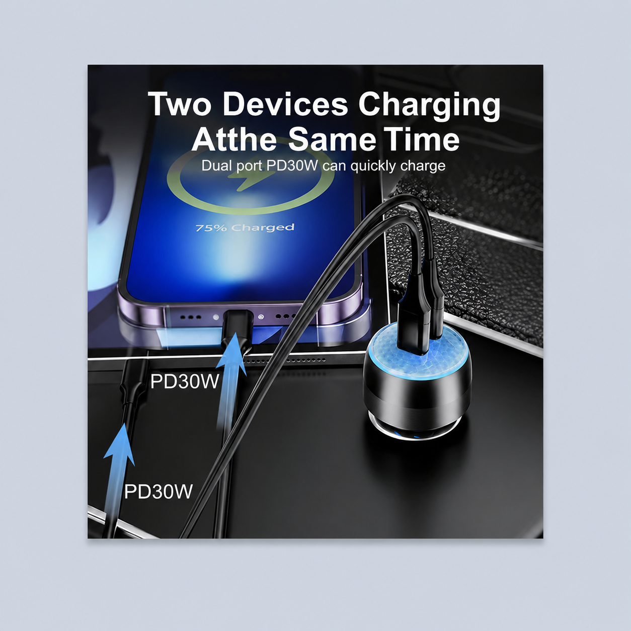 Brave 60W 2Port PD Car Charger