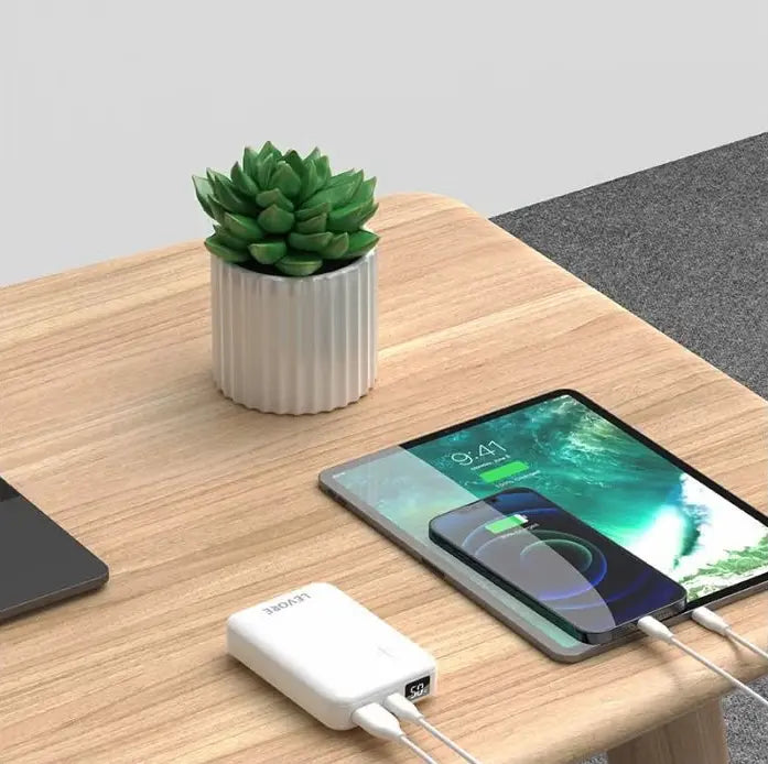 Levore PowerBank 10000mAh PD with 2 USBPorts - White product photo