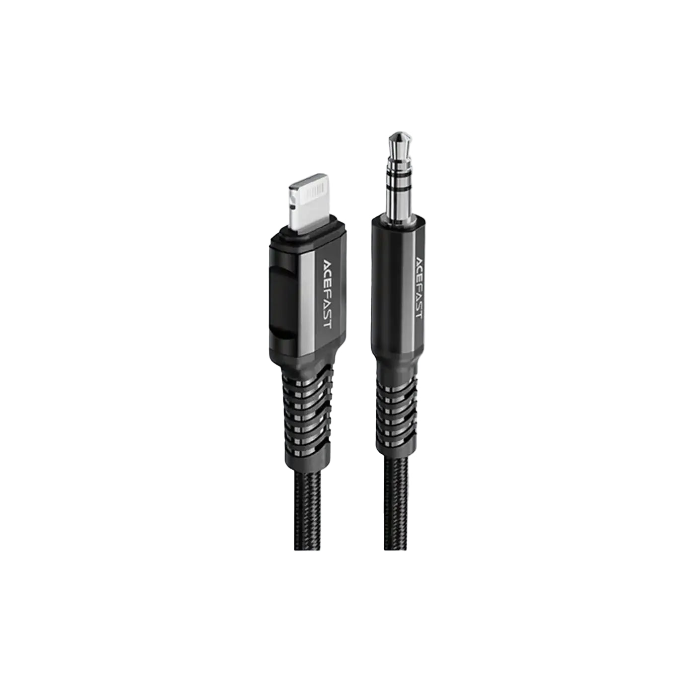 Acefast C1-06 Lightning To 3 5Mm Aluminum Alloy Audio Cable 1 2 M - Black