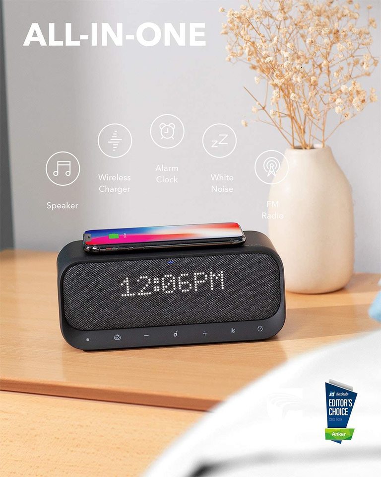 Anker SoundCore Wakey Bedside Speaker Black2