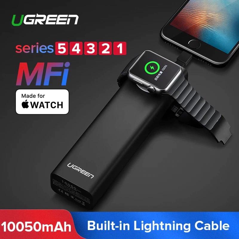 Ugreen Power Bank 10 050MAH W Magnetic Charger for Apple Watch Black product image