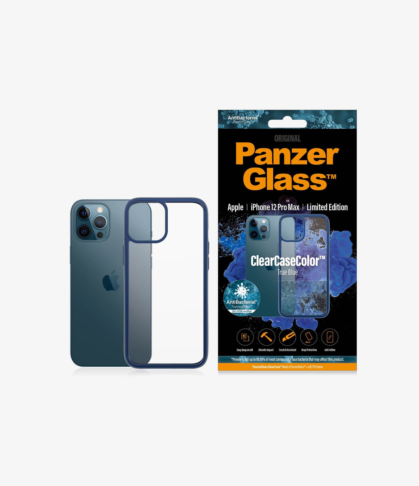 PanzerGlass iPhone 12 Pro Max Antimicrobial Case- True Blue additional product image