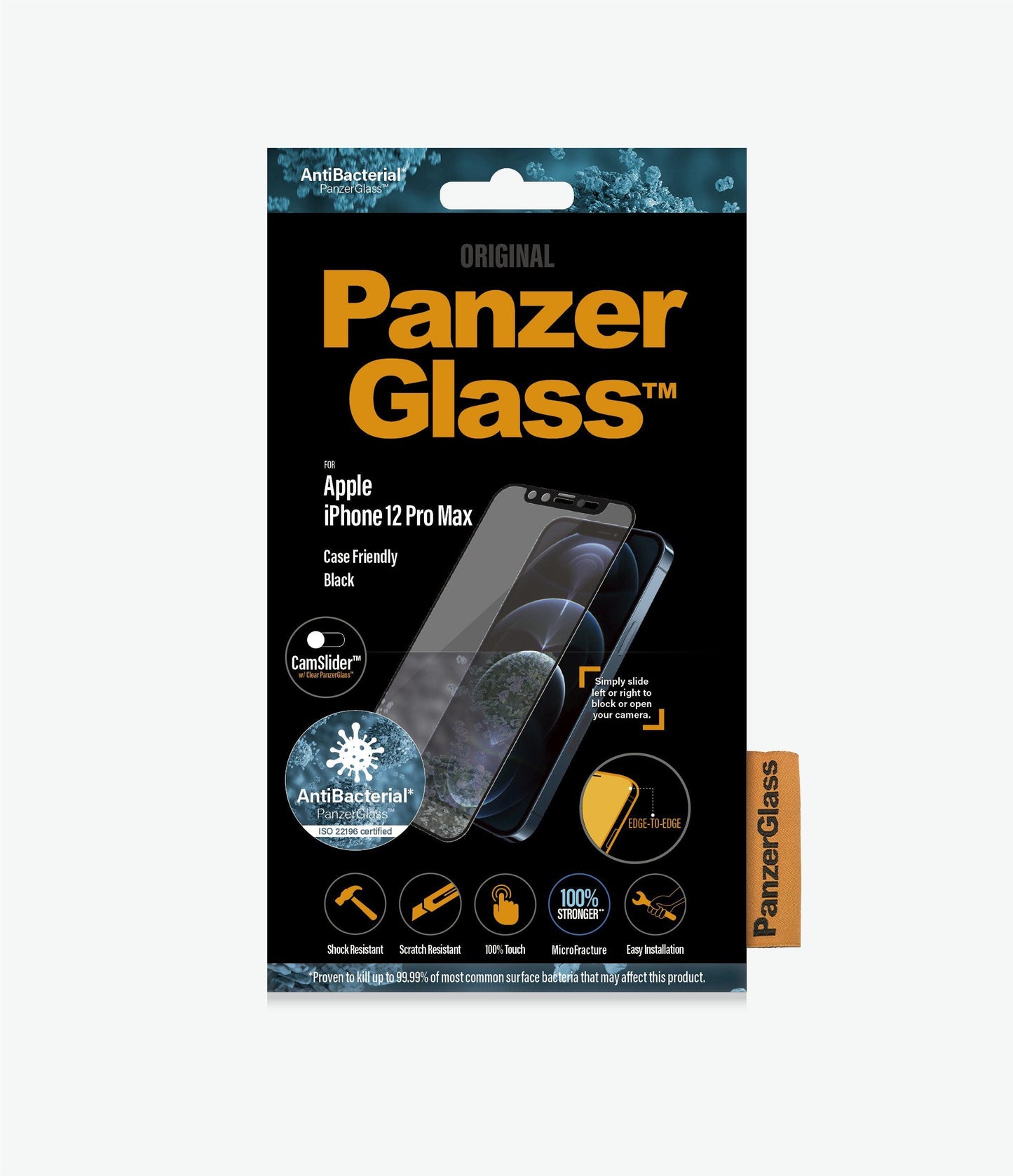 PanzerGlass iPhone 12 Pro iPhone 12 Case Friendly CamSlider Screen Protector