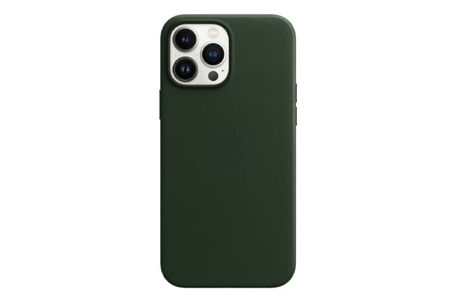 Apple iPhone 13 Pro Max Leather Case with Magsafe Sequoia Green product photo