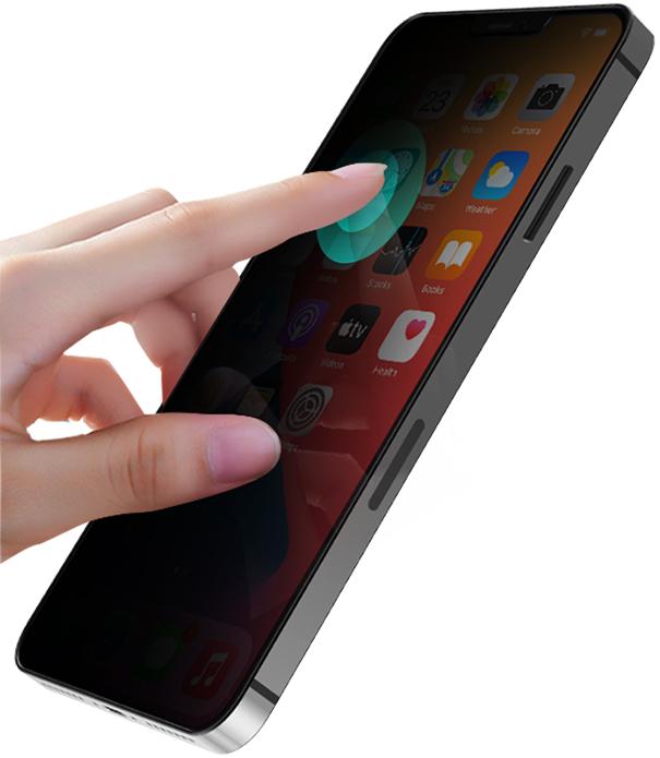 JCPal iPhone 13 Pro Privacy Tempered Glass product photo