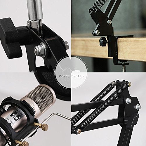 Remax CK100 Mobile Recording Studio Microphone Stand holder - Black product photo