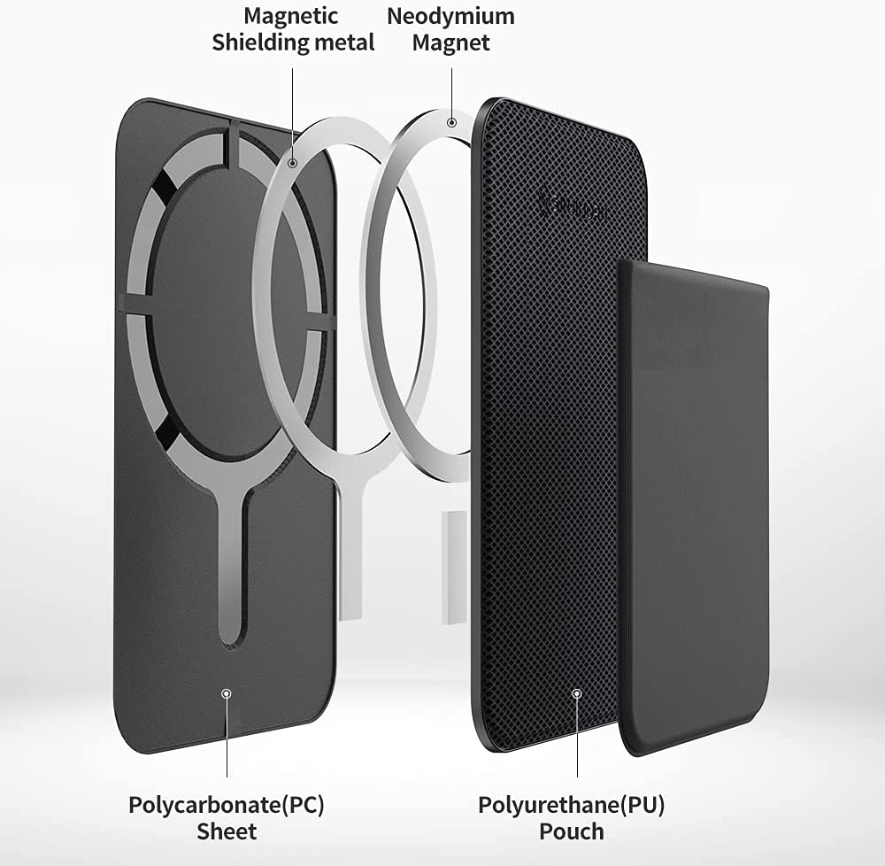 Sinjirmoru M-Basic Magnetic Wallet for Apply Magsafe -Black additional product image