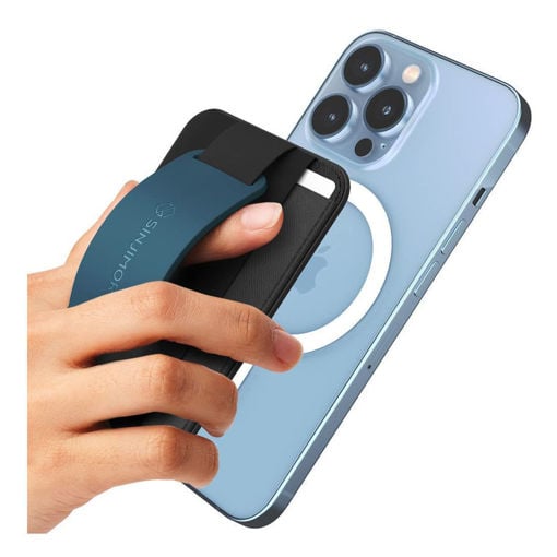 Sinjimoru M-Grip 3 in 1 Magsafe Wallet Grip & Stand - Blue additional product image