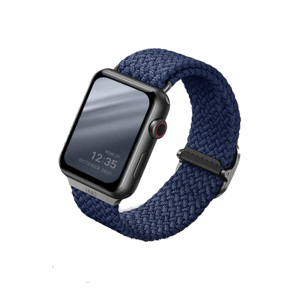 Uniq Aspen Braided Strap for Apple Watch -45mm 44mm 42mm -Blue product photo
