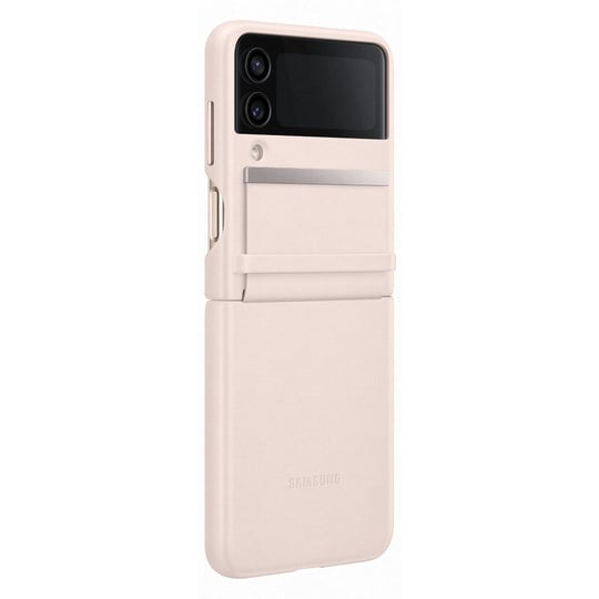 Samsung Flap Leather Cover for Galaxy Z Flip4 Peach product image