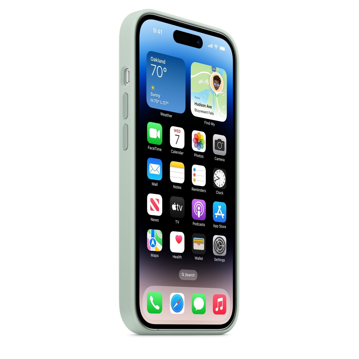 Apple iPhone 14 Pro Max Silicone Case with MagSafe - Succulent additional product image