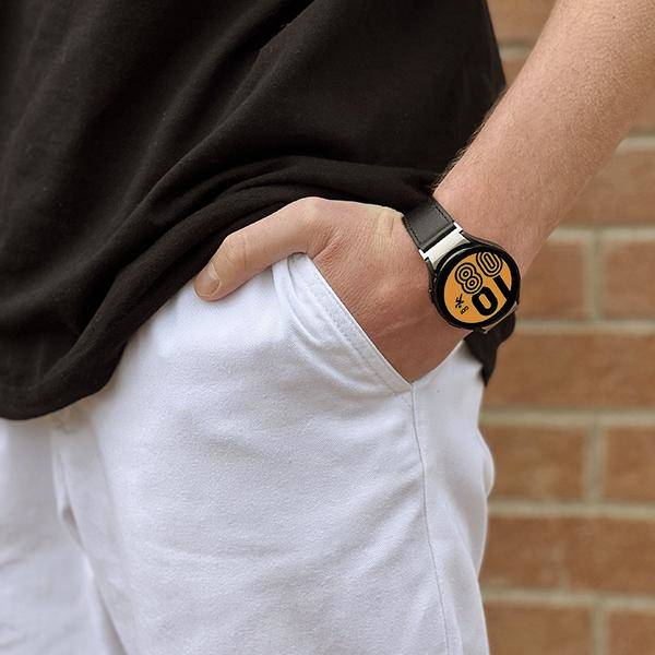 Puro Galaxy Watch4 4 Classic Leather Band- Black additional product image
