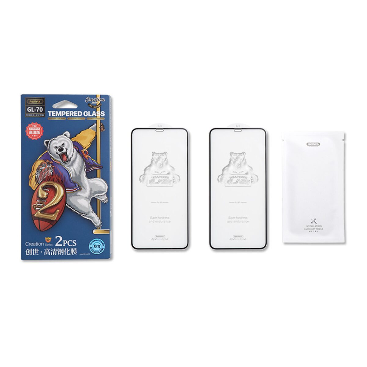 Remax iPhone 14 Pro Max Tempered Glass Creation Series 2 PCS product photo