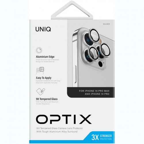 Uniq Optics Back Camera Protection iPhone 14 Pro 14 Pro Max - Silver product photo