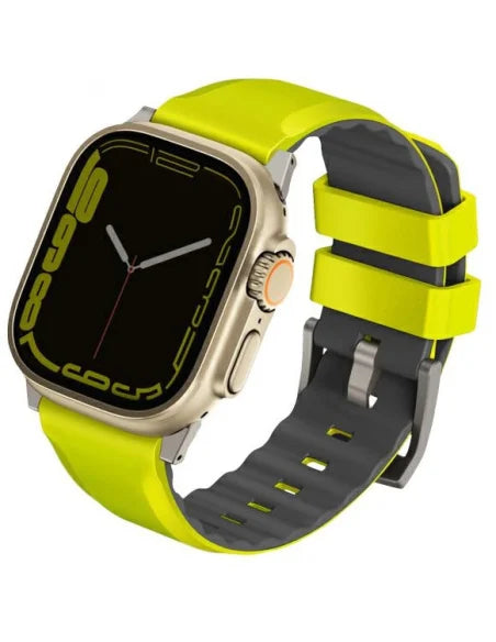 Uniq Linus Band Airosoft Silicone Lime Green Apple Watch 42 44 45 49mm
