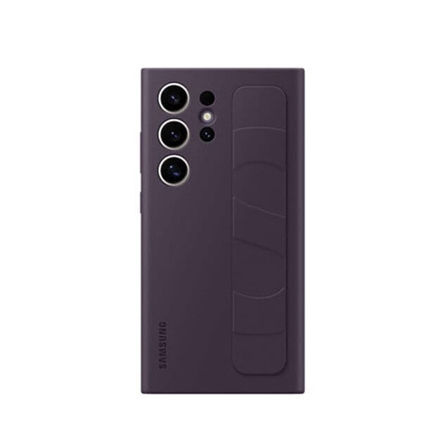 Samsung Dark Violet Standing Grip Case - for Samsung Galaxy S24 Ultra