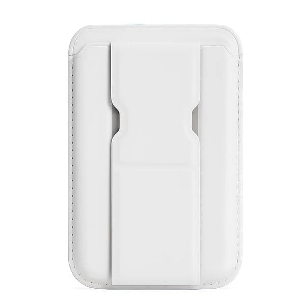 Leather Wallet with Magsafe -White