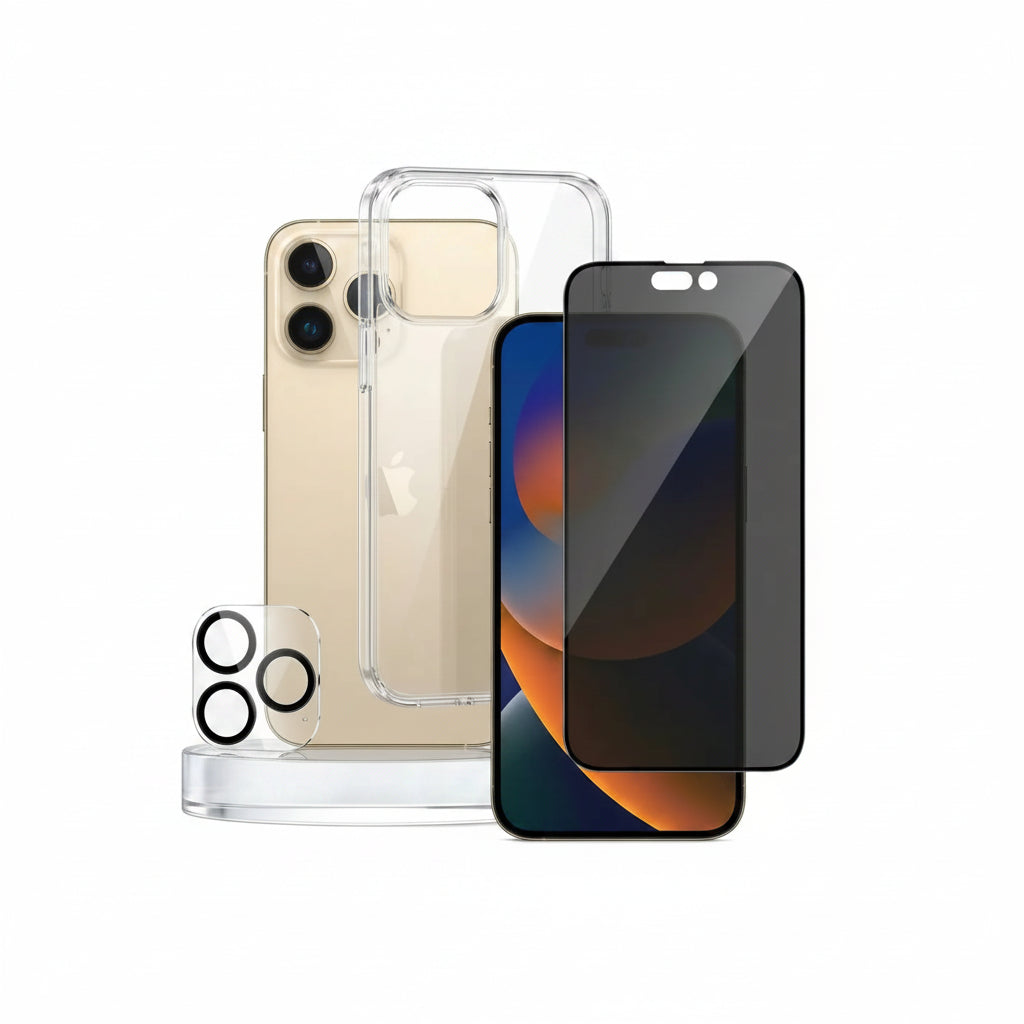 PanzerGlass Bundle Pack Privacy - Case + Screen + Camera Lens Protection