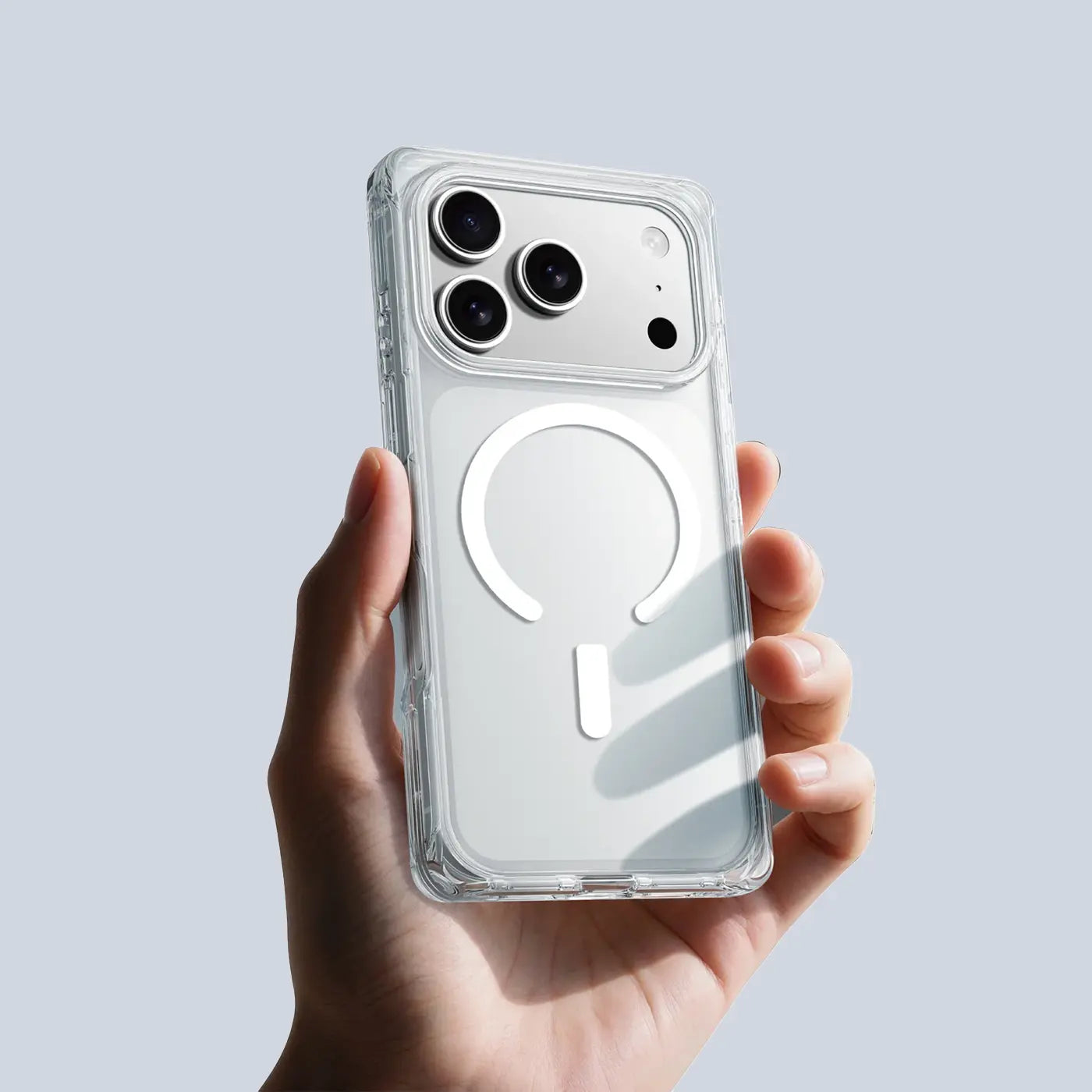 AmazingThing iPhone 17 Pro Omni Clean Aesthetics with Sharp Edges- Clear product photo