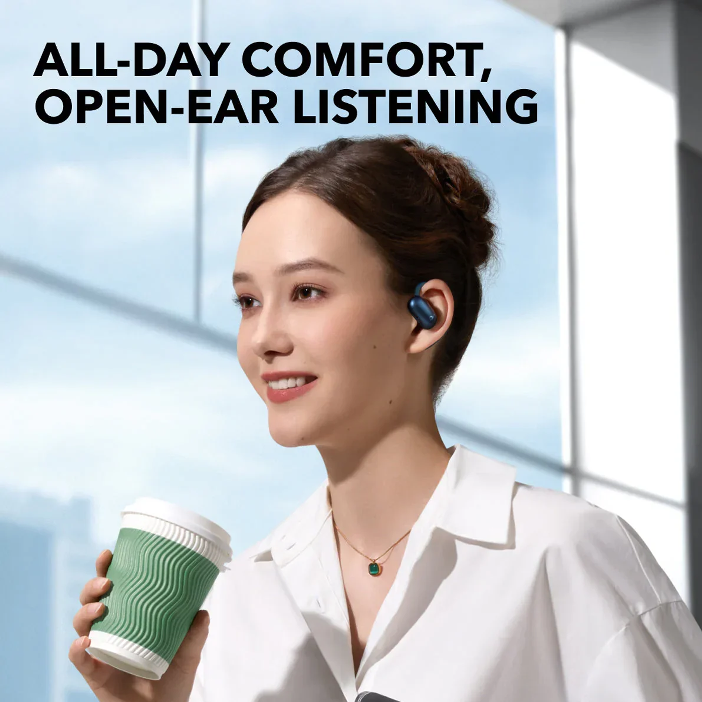 Soundcore AeroFit 2 Open-Ear Earbud Blue product image