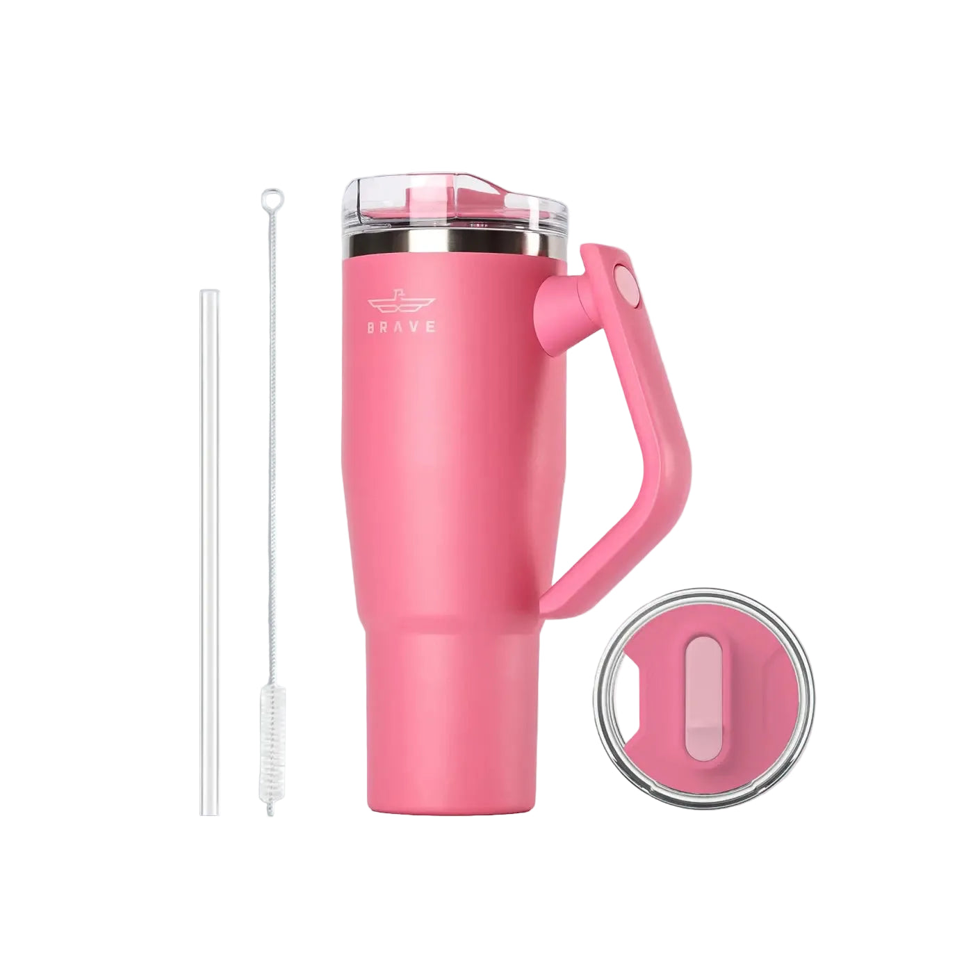 Brave Temp Guard Vacuum Insulated Travel Mug 1200ml - Rose Red
