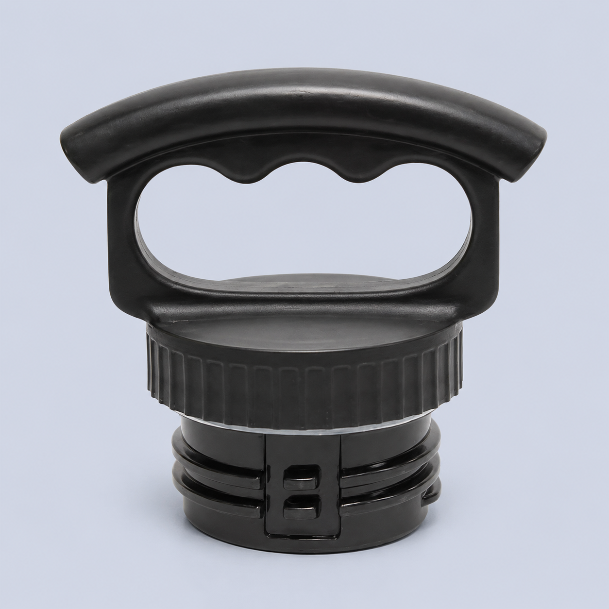 FiftyFifty 64oz Tank Growler 3 Finger Grip Cap Black