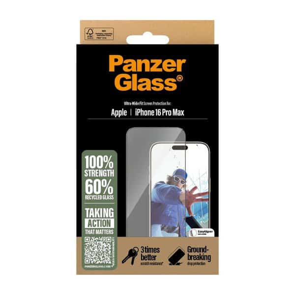 PanzerGlass® iPhone 16 Pro Max Screen Protector Ultra-Wide Fit product photo
