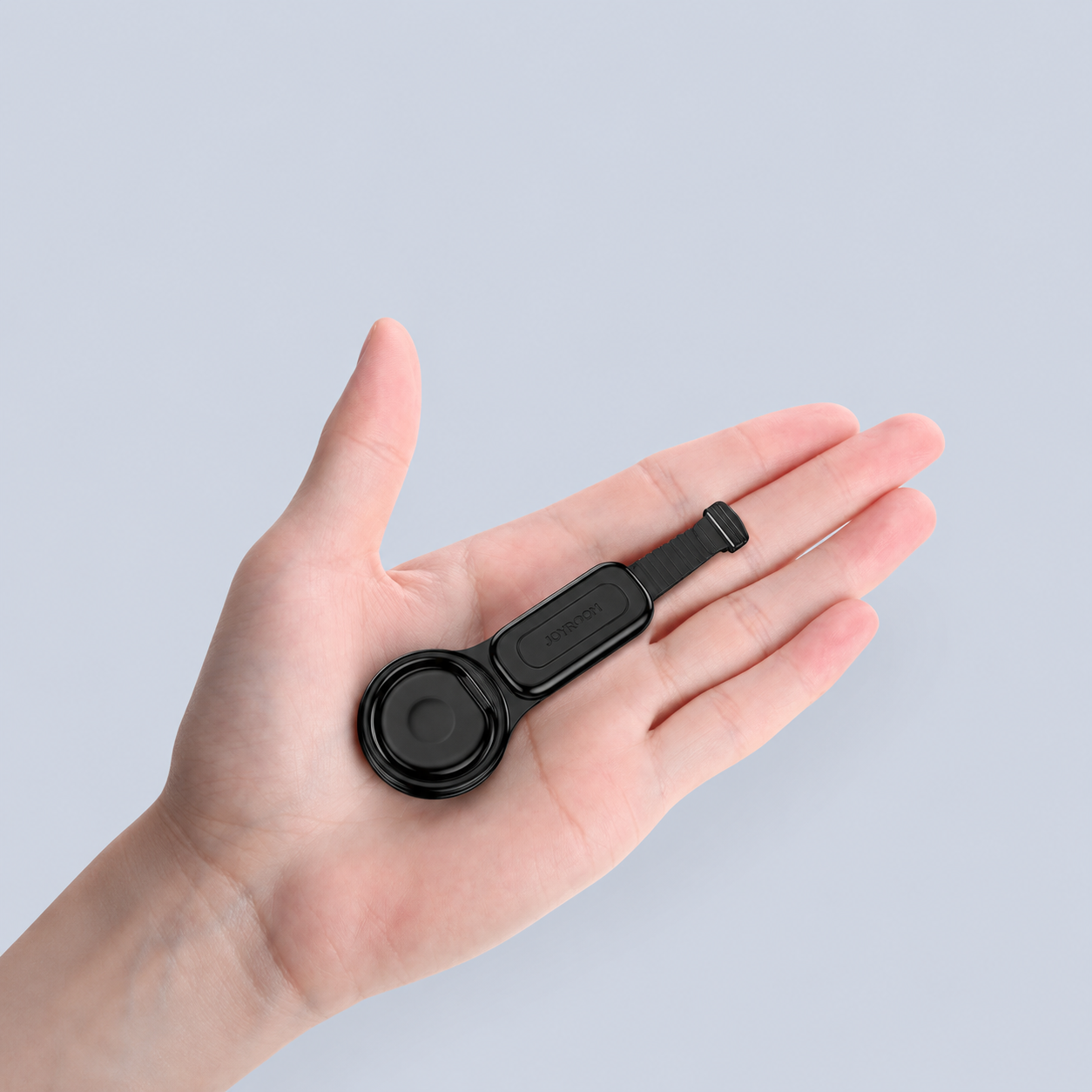 USAMS US-SJ275 Lightning to 3 5mm Ring Holder Adapter - Black in-use view