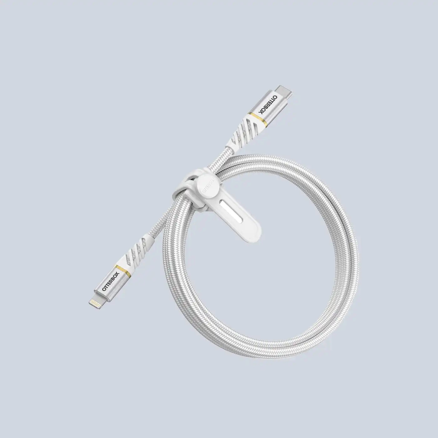 OtterBox Reinforced Braided USB-C to Lightning Cable 1M White