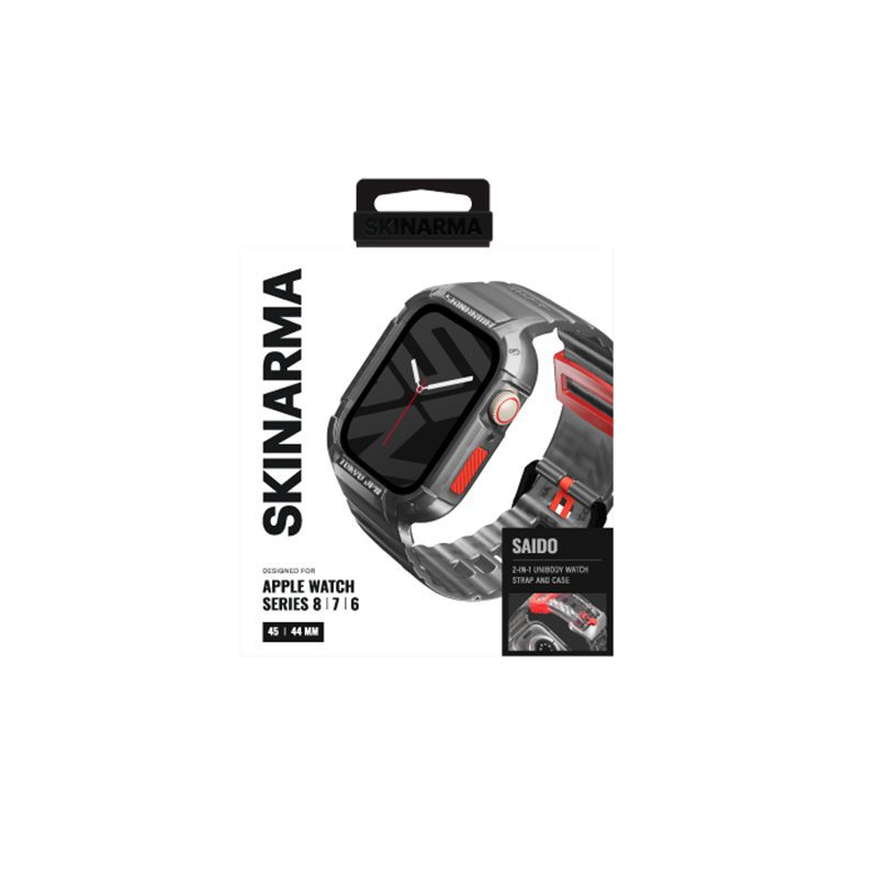 Skinarma Apple Watch Strap Saido 45 44mm Smoke product photo