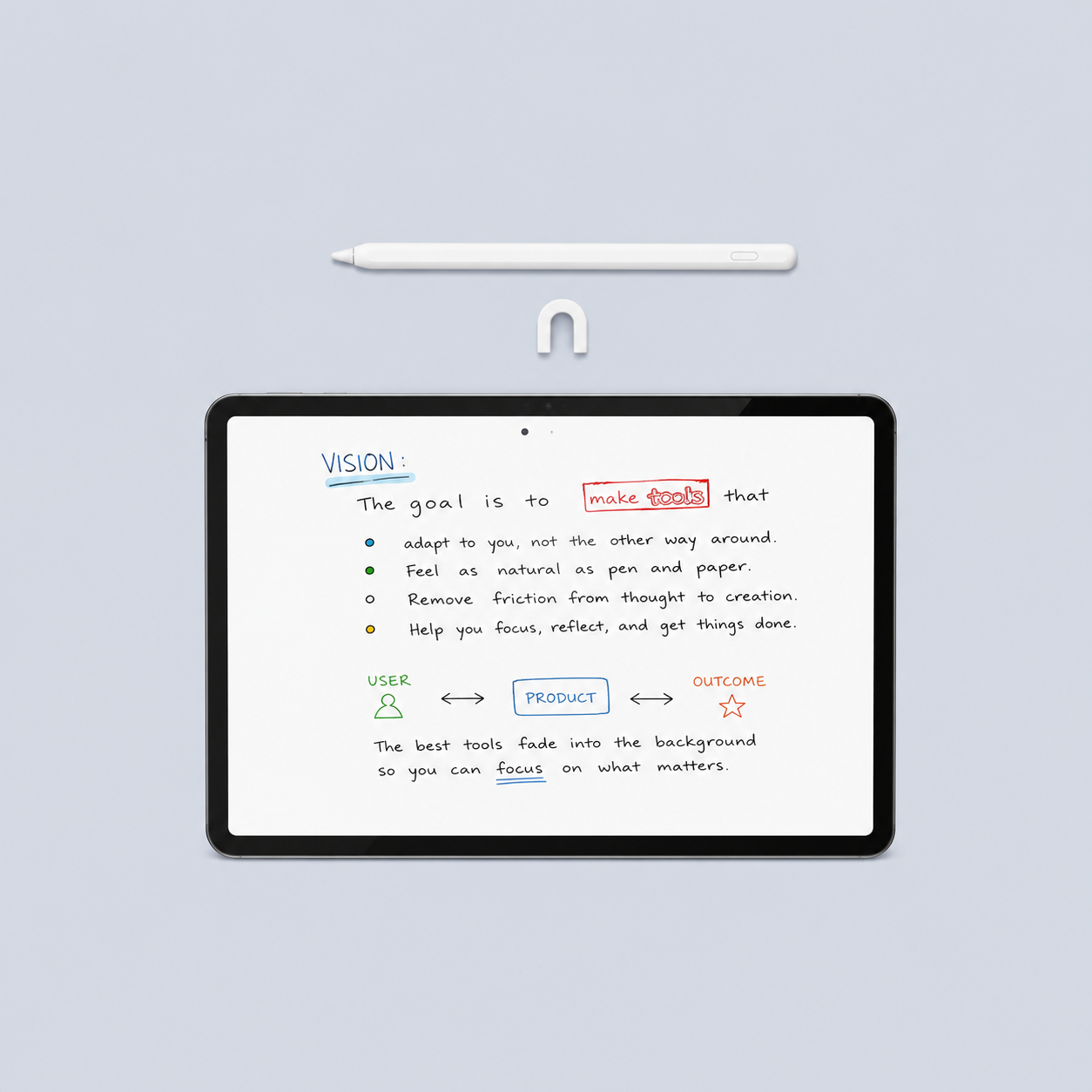 Acefast Universal Capacitive Pen V1 in-use view