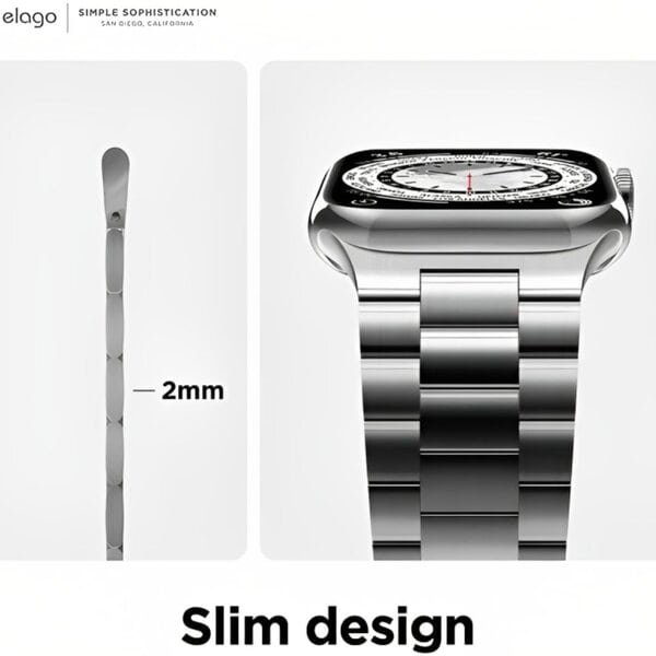 Elago Metal Band for Apple Watch 42 44 45mm Silver additional product image