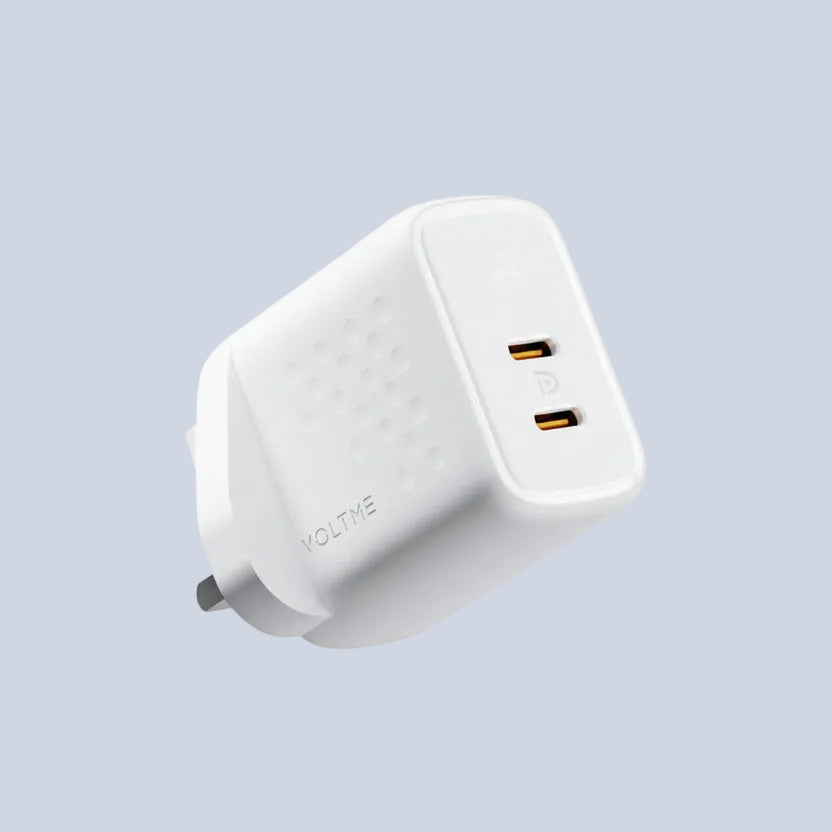 Voltme Revo 20 Duo Lite Wall Charger- White product photo