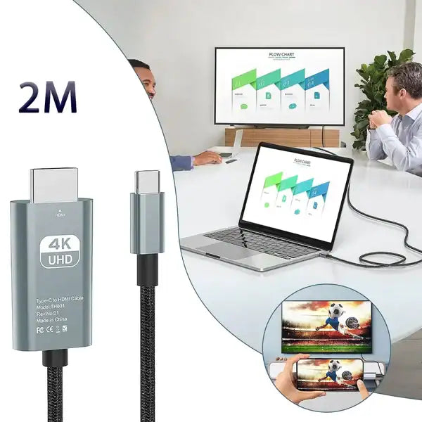 4K 30Hz Type-C to HDMI Cable - TH001 additional product image