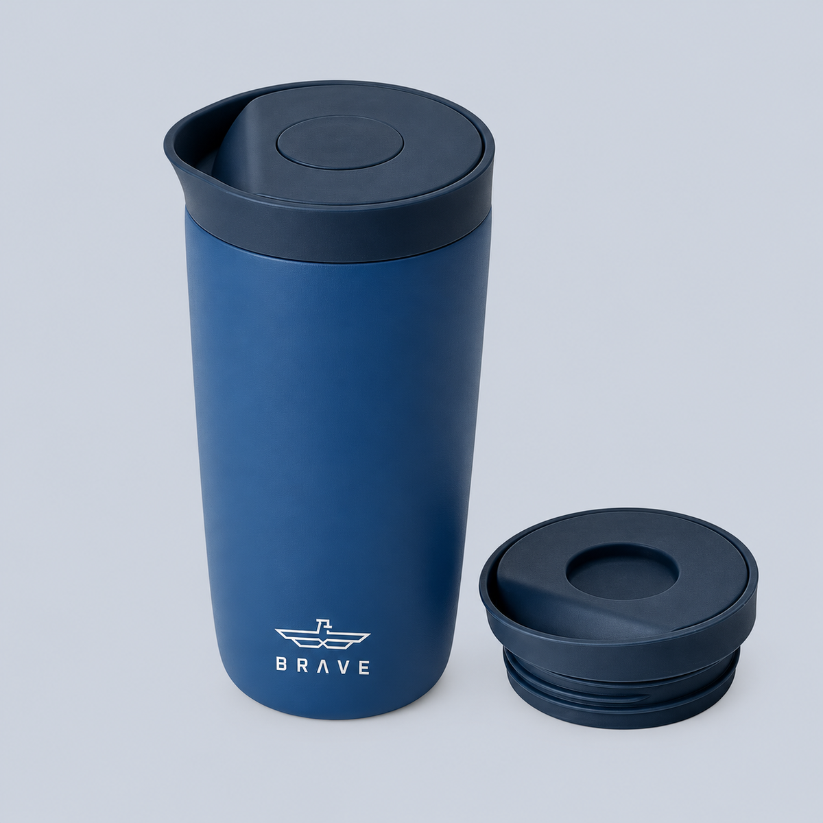 Brave TempGuard Travel Mug 500ml Stainless Steel Insulated Coffee Cup - Purple