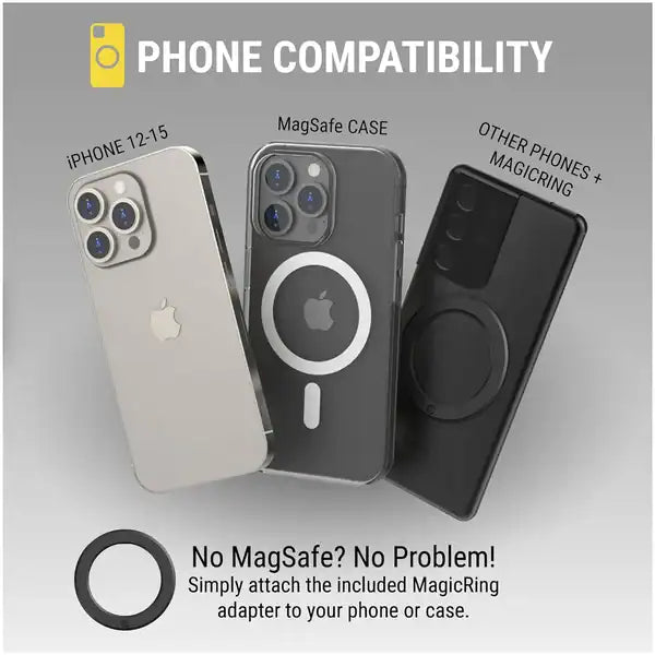 Scosche MagicMount Dash Vent Magsafe Mount for Most Cell Phones - Black product image