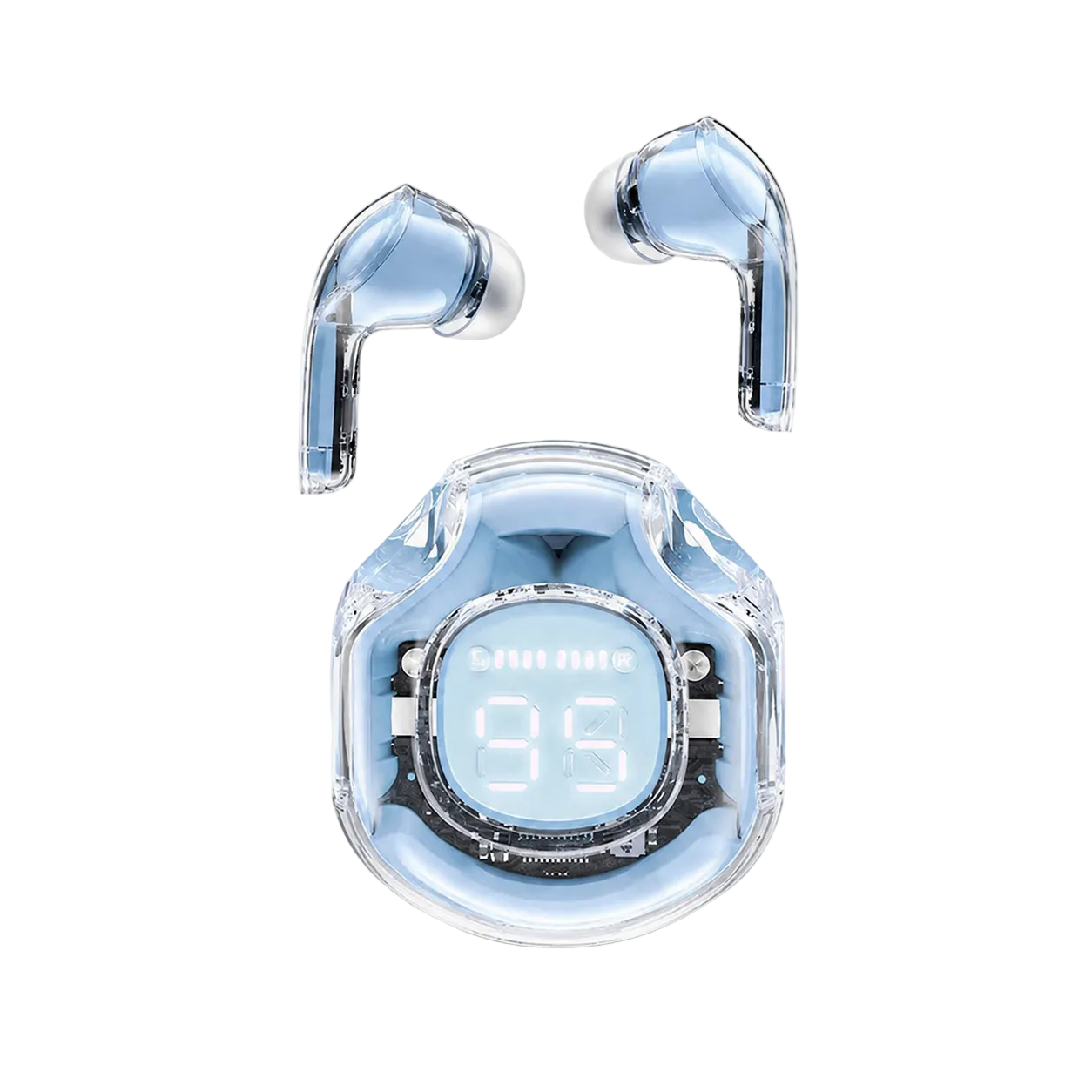 Acefast Headphones TWS T8 Earphones, Bluetooth 5.3, IPX4 (Ice Blue)