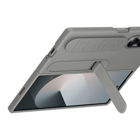 Samsung Grey Silicone Grip Case with Stand - for Samsung Galaxy Z Fold 6 product photo