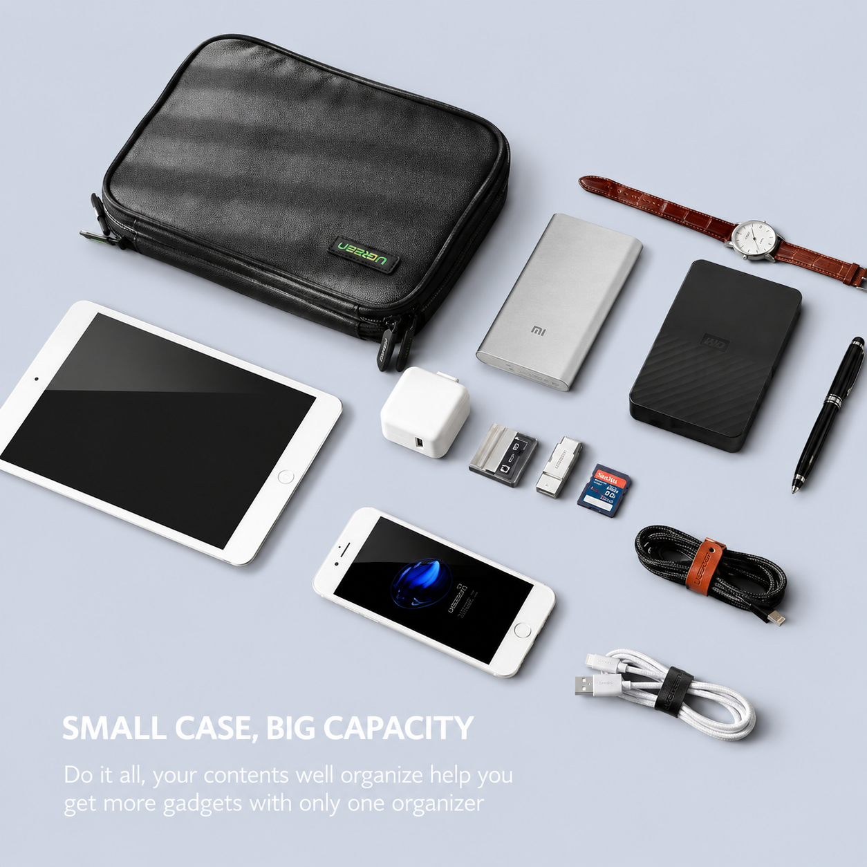 Ugreen Organizer Storage Bag- Gray