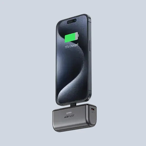 Acefast M9 5000mAh USB-C male USB-C female PD 20W - black product photo
