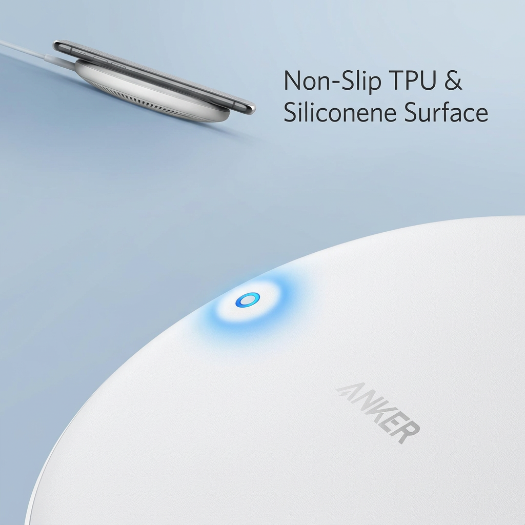 Anker PowerWave 7 5W Pad Wireless Charger - White product image