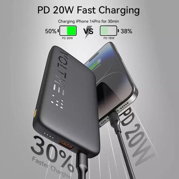 Voltme Hypercore 10K Essential- Black power bank product image