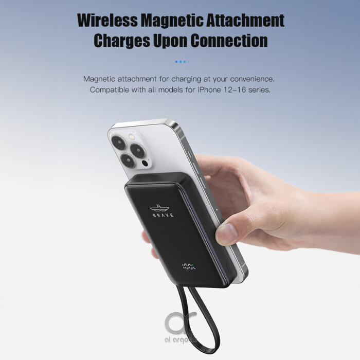 Brave Magpow 10000mAh Magnetic Wireless Power Bank product image