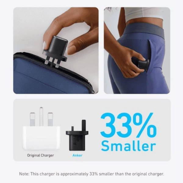 Anker 25W Charger with USB C to USB C Cable - Black product photo