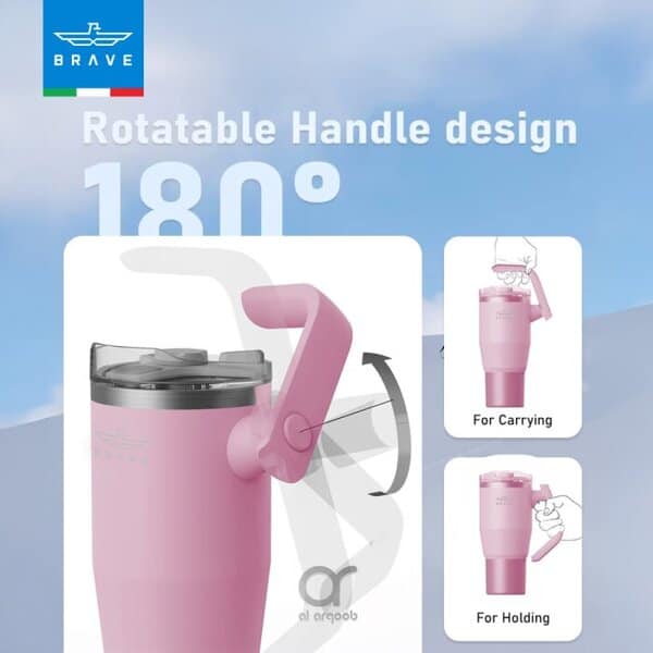Brave Temp Guard Vacuum Insulated Travel Mug 1200mL - Pink product photo
