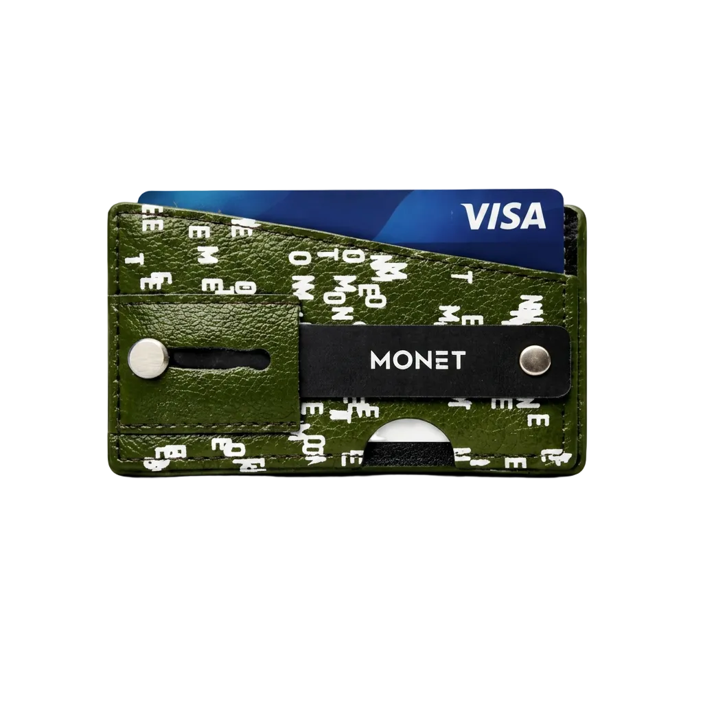 MONET Slim Wallet with Expandable Stand and Grip for Smartphones