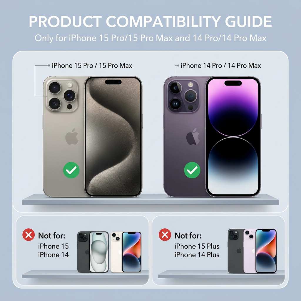 ESR Apple iPhone 15 Pro 15 Pro Max Camera Lens Protector Rhinestone in-use view